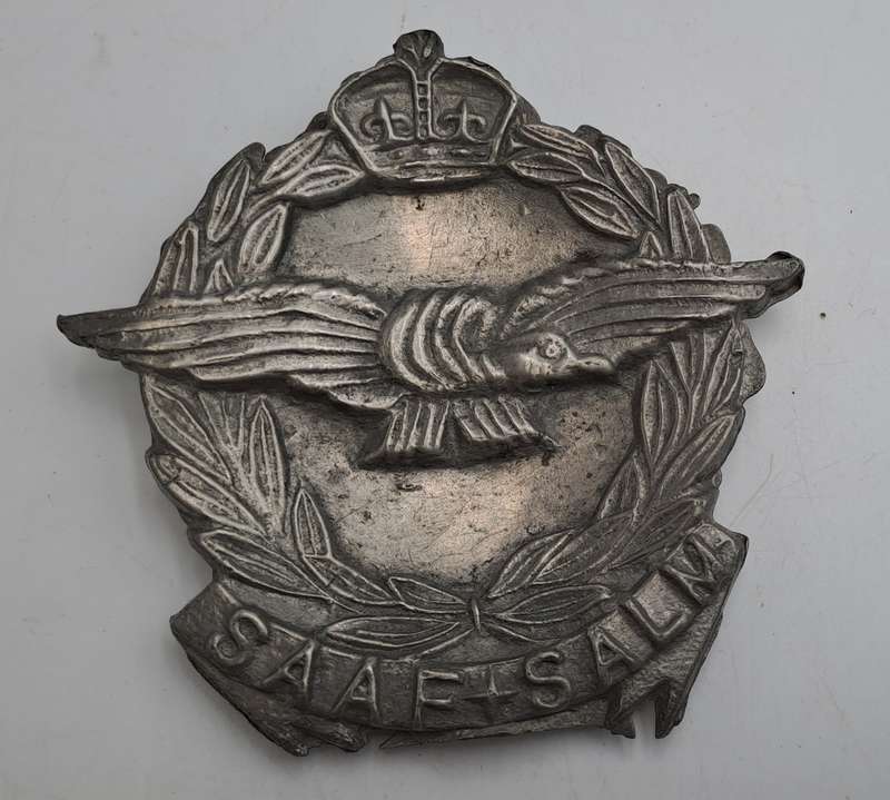 Vintage WWII SAAF-SALM Pewter or lead Paper weight? 9,5cm x 9,5cm