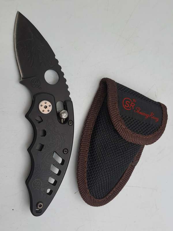 CSR Claw Folding Knife in pouch