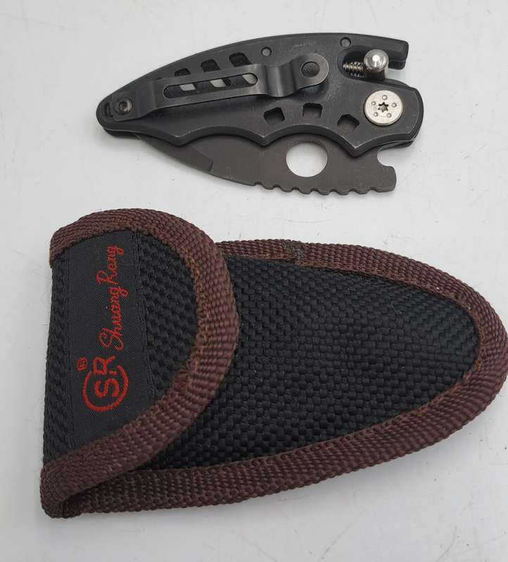CSR Claw Folding Knife in pouch