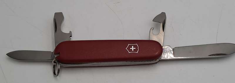 Victorinox Swiss Officer Pocket Knife in Pouch with Toothpick and tweezer