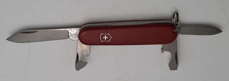 Victorinox Swiss Officer Pocket Knife in Pouch with Toothpick and tweezer