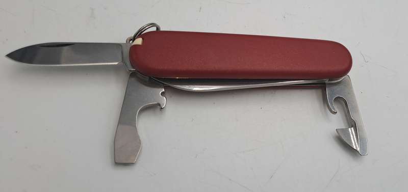 Victorinox Swiss Officer Pocket Knife in Pouch with Toothpick and tweezer