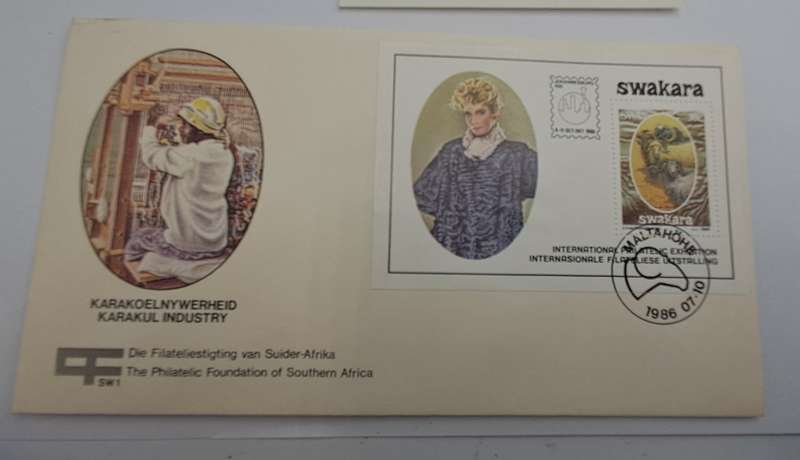 1986 S.W.A Karakul Industry The Philatelic Foundation of S.A FDC + Miniature Sheet (5 Available)