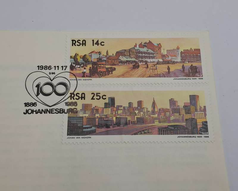1986 RSA Johannesburg Centenary Commemorate Cover (2 Available)