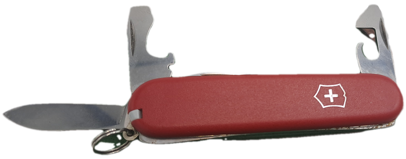 Victorinox Swiss Officer Pocket Knife in Pouch with Toothpick and tweezer