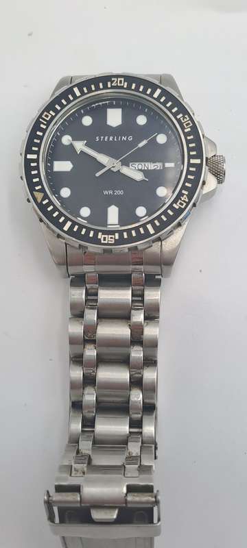Pre-Owned Mens STERLING 42mm Quartz Watch -NOT WORKING
