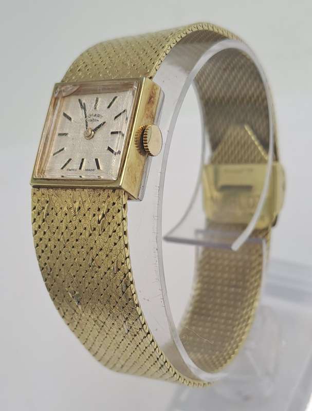 Vintage Ladies Swiss Gold Plated Rotary Mechanical watch-working