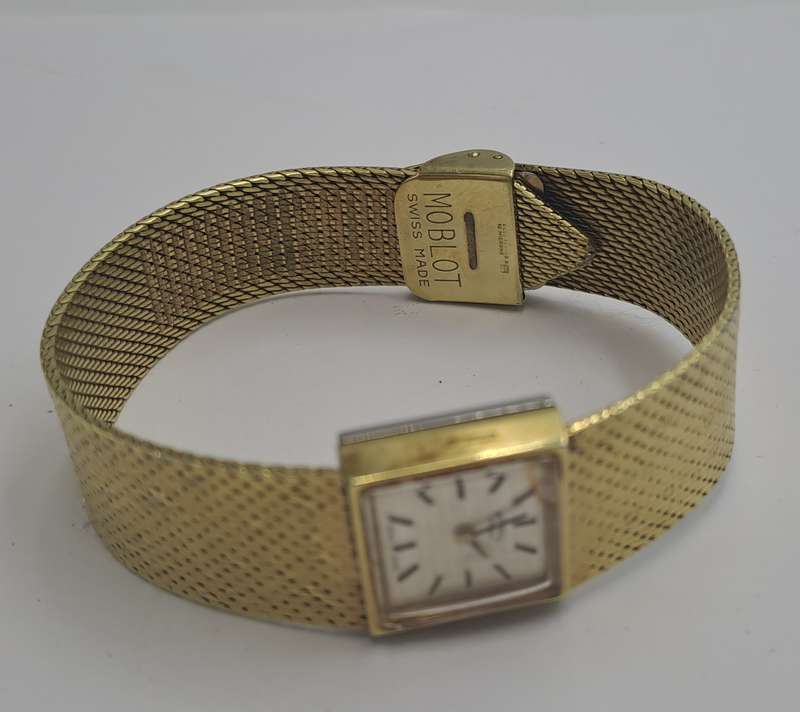 Vintage Ladies Swiss Gold Plated Rotary Mechanical watch-working