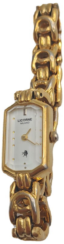 Vintage Ladies Swiss Gold Plated LICORNE Milano Mechanical watch-working