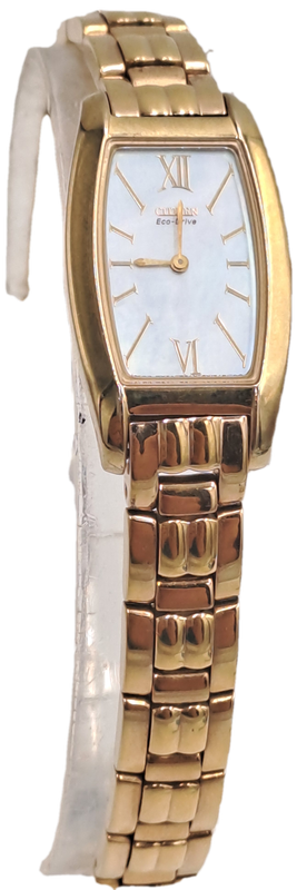 Ladies Citizen Gold Plated  Eco-drive (Need a Panasonic 416mt Battery) back cover scratched