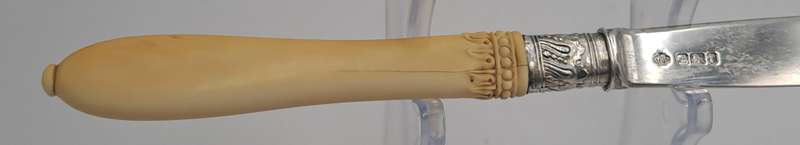 Antique 1909 Sheffield Hallmarked Sterling Silver Fruit Knife William Hutton & Sons Ltd (1900..1927)