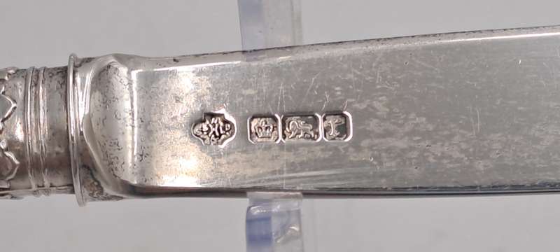 Antique 1909 Sheffield Hallmarked Sterling Silver Fruit Knife William Hutton & Sons Ltd (1900..1927)