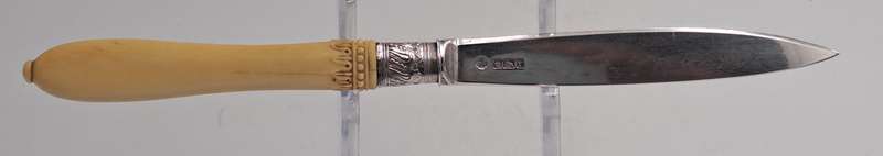 Antique 1909 Sheffield Hallmarked Sterling Silver Fruit Knife William Hutton & Sons Ltd (1900..1927)