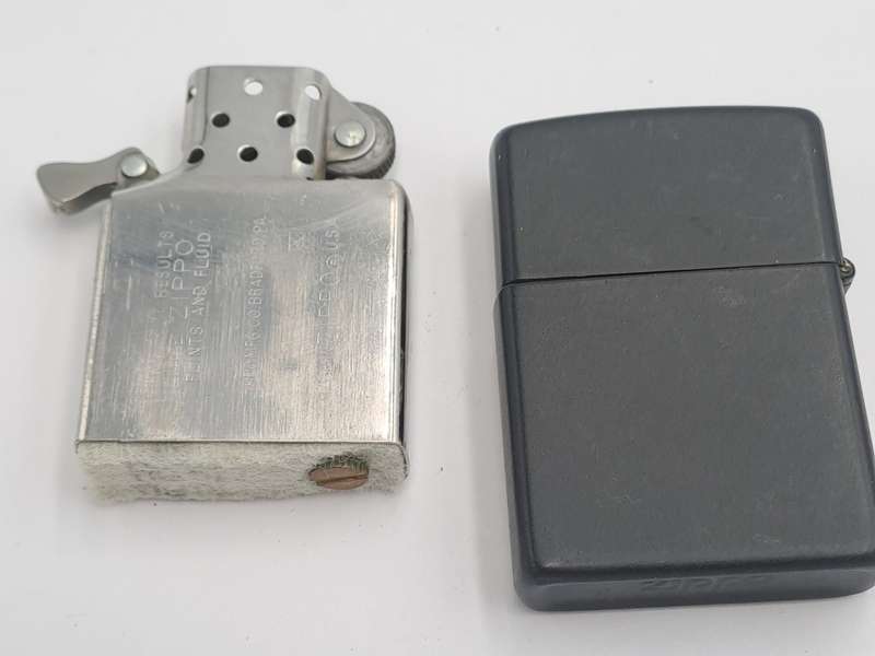 Vintage Black Zippo Lighter -Need a service
