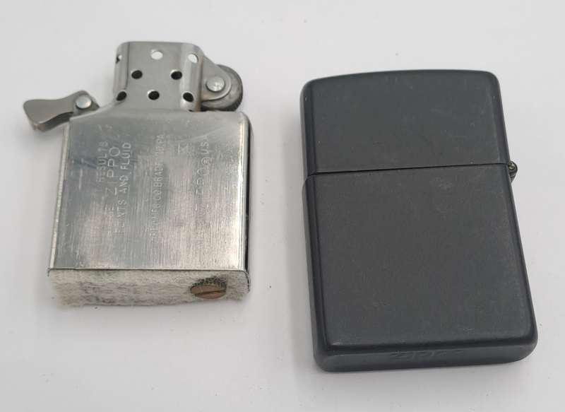 Vintage Black Zippo Lighter -Need a service