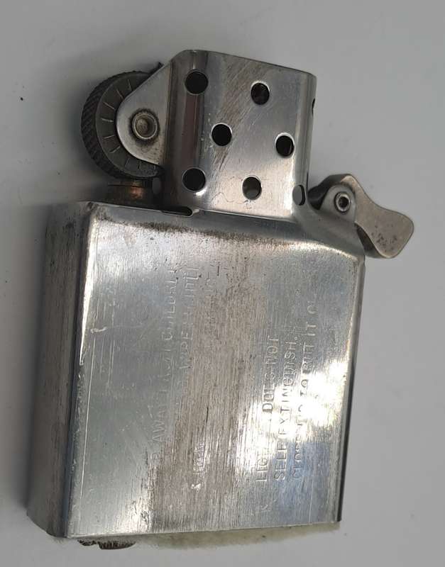 Vintage Zippo Lighter - Personalised Engraving - Needs Service