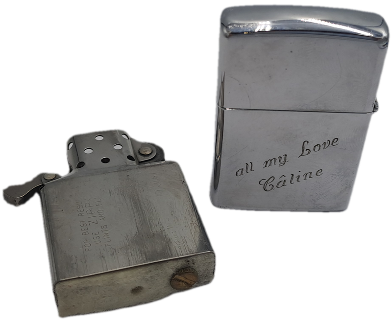 Vintage Zippo Lighter - Personalised Engraving - Needs Service