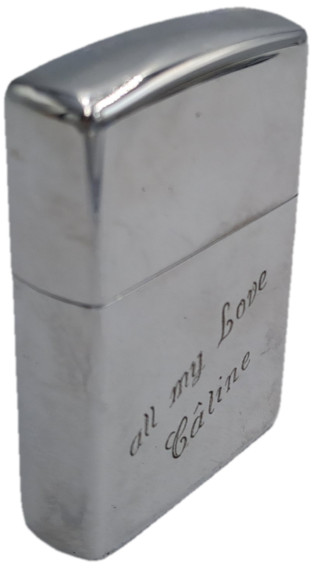 Vintage Zippo Lighter - Personalised Engraving - Needs Service