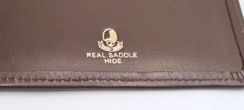 Vintage Real Saddle Hide R.S.A Passport Folio/wallet