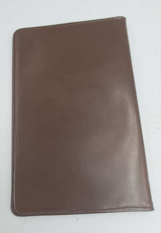 Vintage Real Saddle Hide R.S.A Passport Folio/wallet