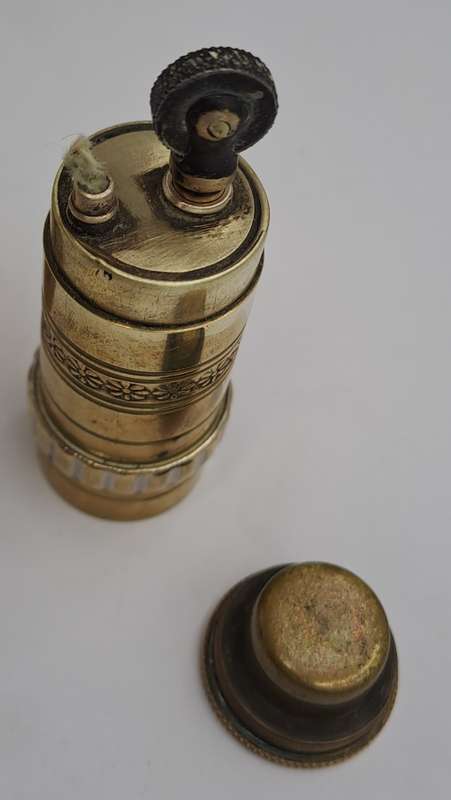 Antique 1914 WW1 Solid BRASS Trench Lighter -  Made in France