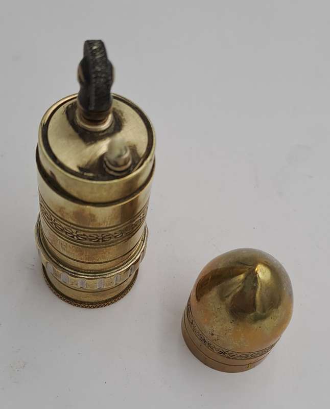 Antique 1914 WW1 Solid BRASS Trench Lighter -  Made in France
