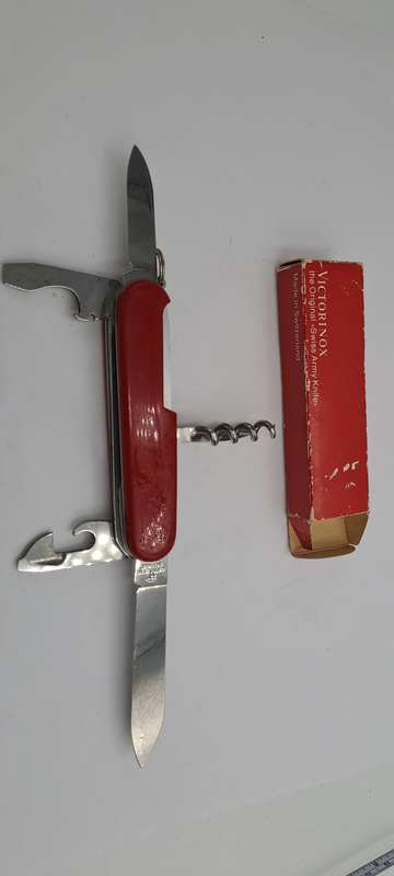 Vintage  Victorinox The Original Swiss Army Officer Knife In Box