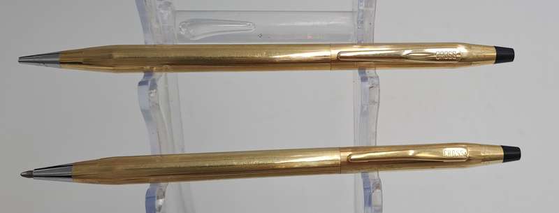 Vintage 1/20 12Kt Gold Cross Ball Pen and Pencil set -Need New refill and lead