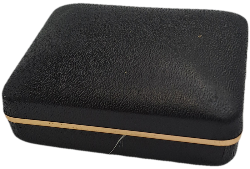 Vintage Genuine Tiger Eye Cufflink and Tie clip set-Boxed