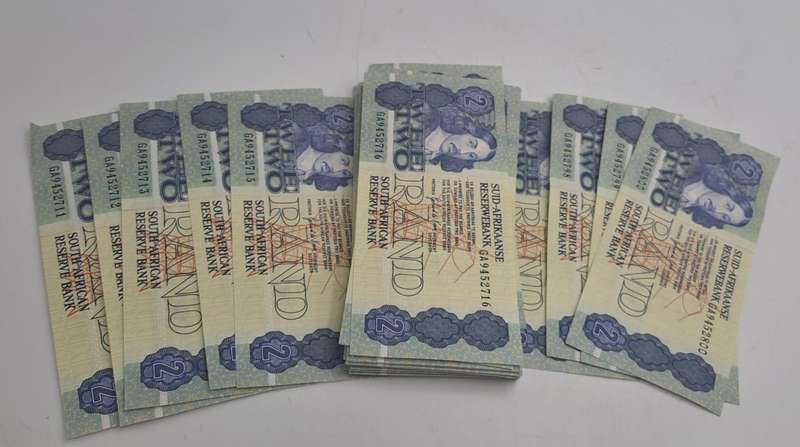 Lot of 90 -1989 Gerhard De Kock R2 Notes 3rd Issue In Sequence-Uncirculated