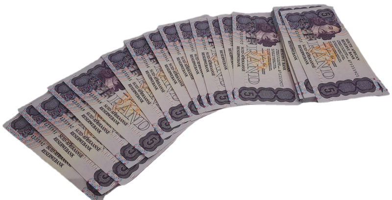 Total of 90 Notes-1989 Gerhard De Kock R5 Notes 3rd Issue In Sequence