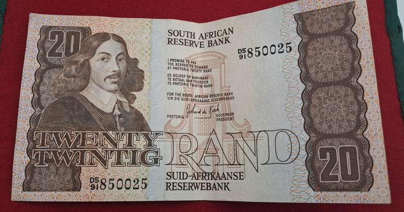 1984 GPC de Kock 20 Rand Note -AFR-ENG   - 3rd Issue -Uncirculated