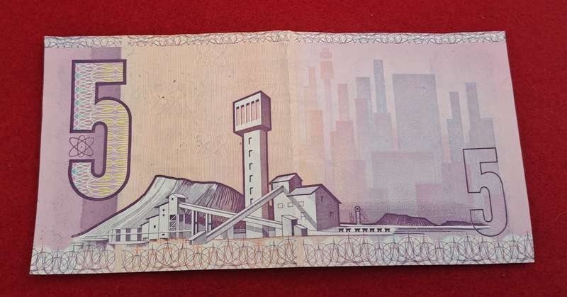 1984 GPC de Kock 5 Rand Note-3rd Issue -