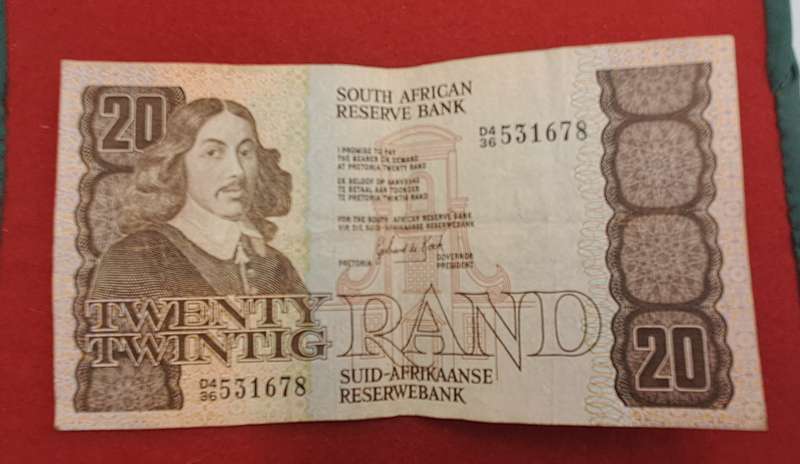 1984 GPC de Kock 20 Rand Note-3rd Issue -