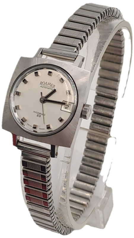 Vintage Swiss Made Ladies Roamer Searock Automatic watch -Working