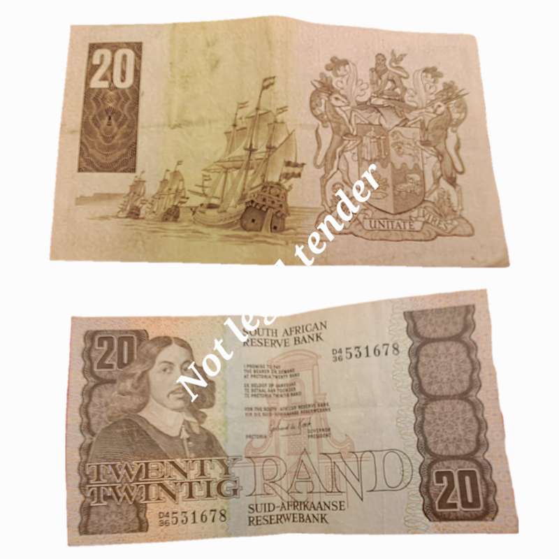 1984 GPC de Kock 20 Rand Note-3rd Issue -