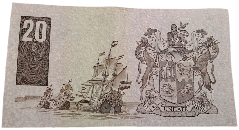 1984 GPC de Kock 20 Rand Note -AFR-ENG   - 3rd Issue -Uncirculated