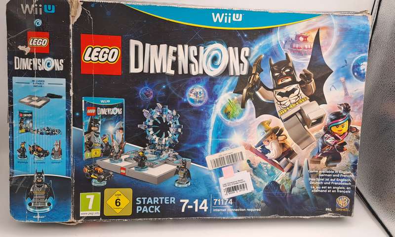 Lego Dimensions Starter Pack 7-14 Batman Game For Wii with controller -still in Box