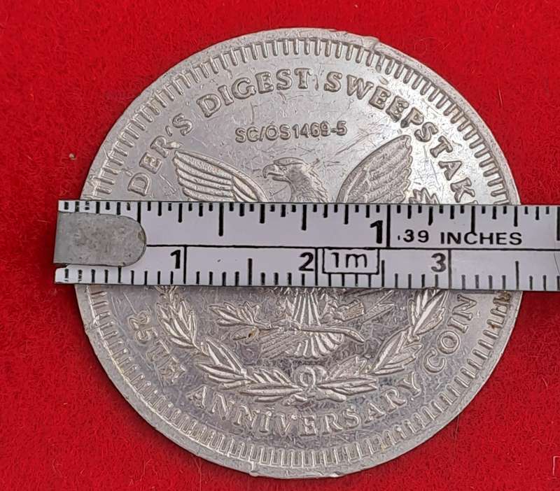 1947 United States Token - Reader's Digest 25th Anniversary Coin