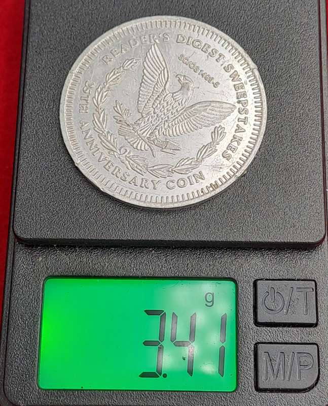 1947 United States Token - Reader's Digest 25th Anniversary Coin