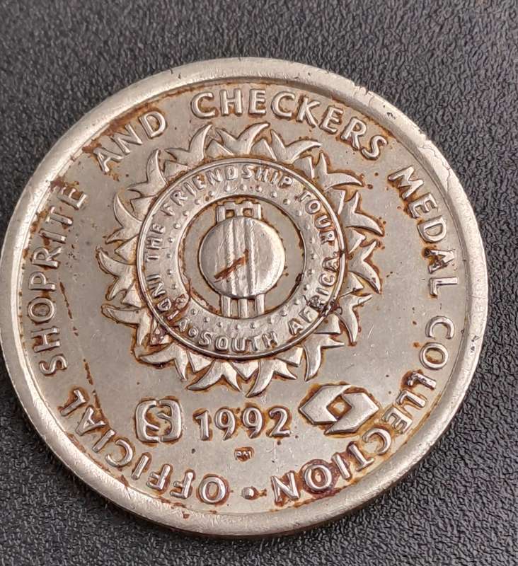 1992 Token -Official Shoprite and Checkers Medal Collection - Jonty Rhodes