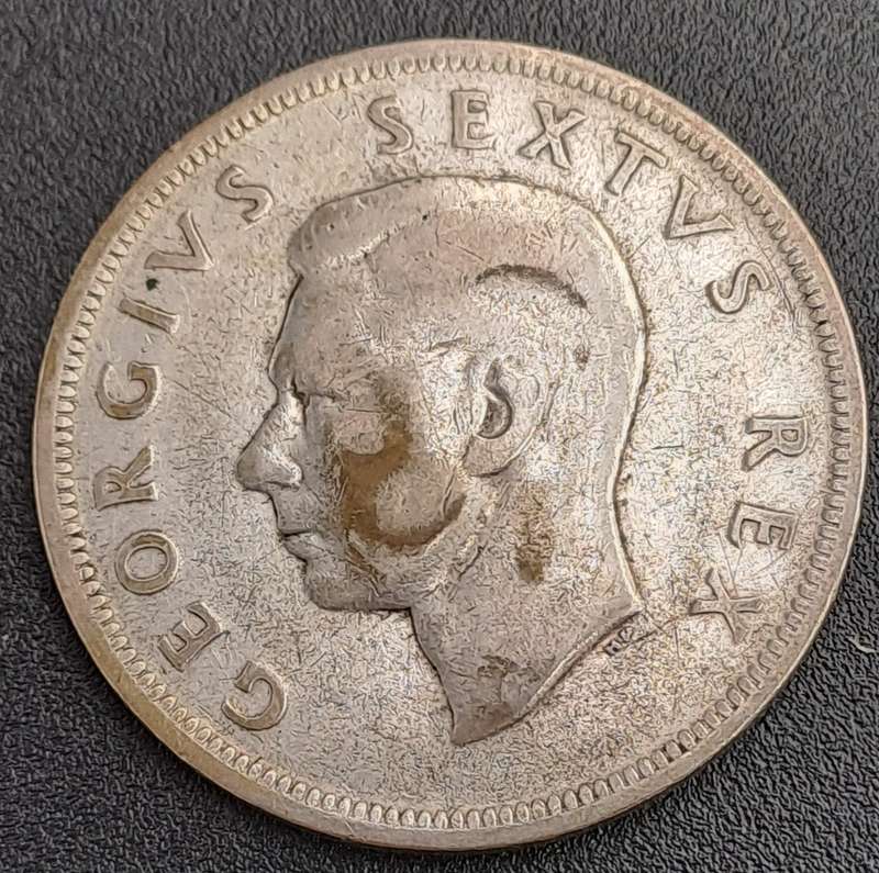 1952  South Africa Silver 2½ Shillings - George VI 2½S