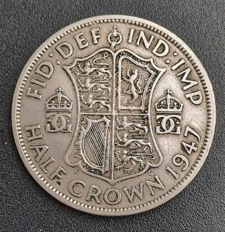 1947 United Kingdom ½ Crown - George VI 3rd type