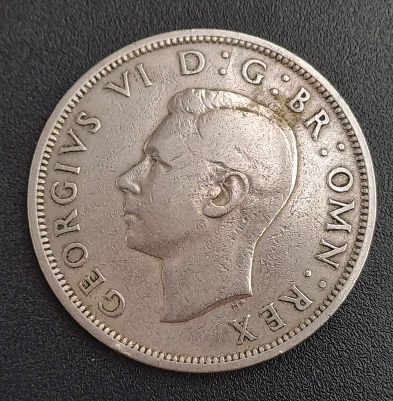 1947 United Kingdom ½ Crown - George VI 3rd type