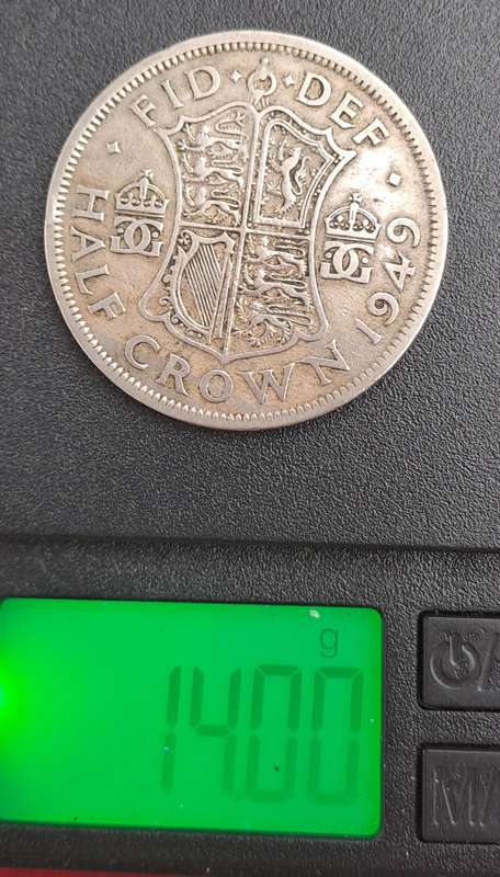 1949 United Kingdom ½ Crown - George VI 3rd type