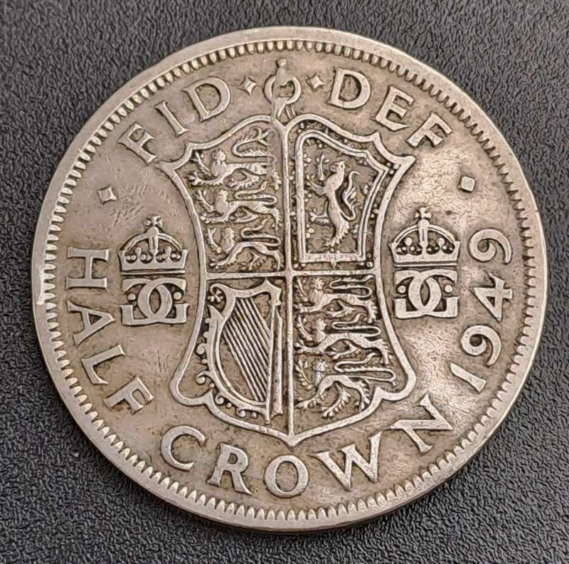 1949 United Kingdom ½ Crown - George VI 3rd type