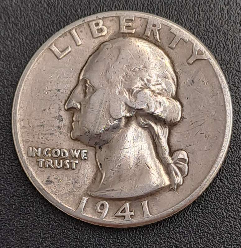 1941 ¼ Dollar "Washington Silver Quarter"