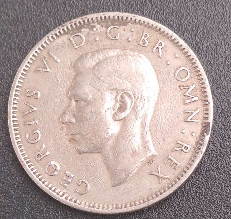 1948  United Kingdom 1 Shilling - George VI English crest