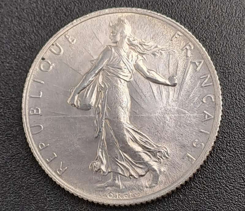 1919 France Silver 2 Francs
