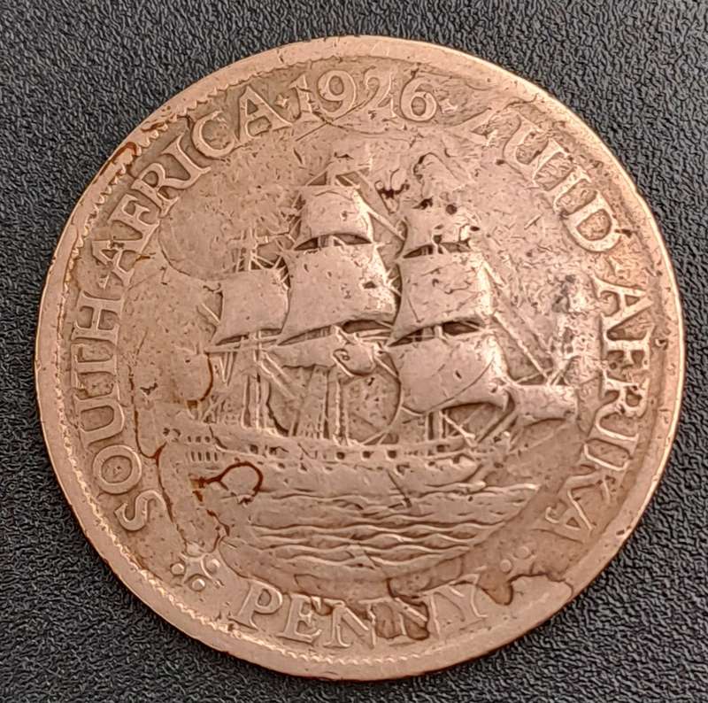 1926 - South Africa  1 Penny - George V Penny